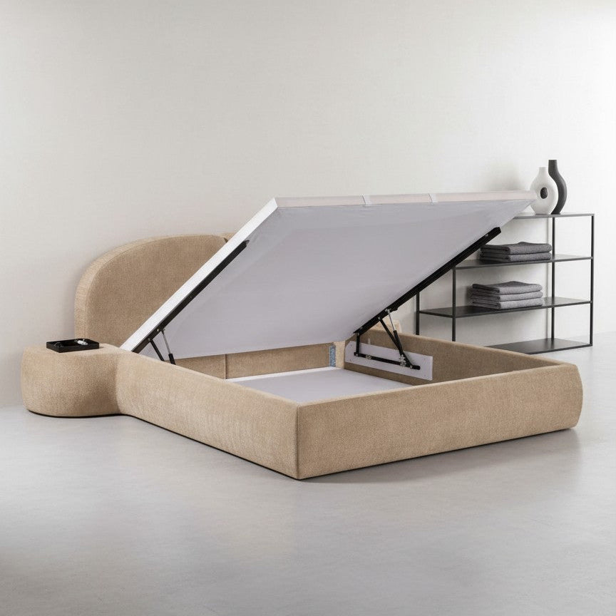Nest Storage Bed – Fully Upholstered Platform Bed with Hidden Storage