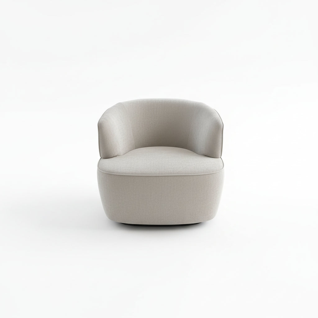 Ice Ice Baby Swivel Armchair – Off White | FUNKY Di Andi