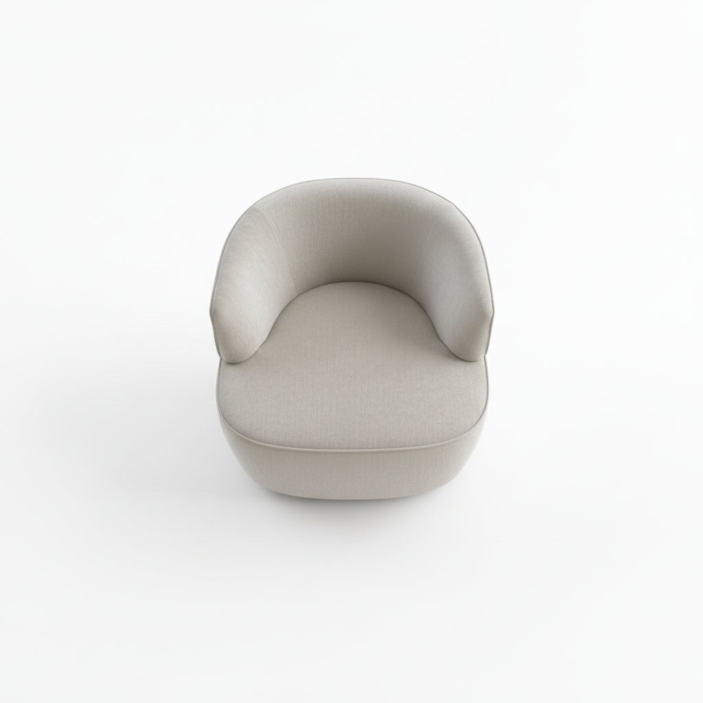 كنبة Mira منحنية بثلاثة مقاعد – أوف وايت