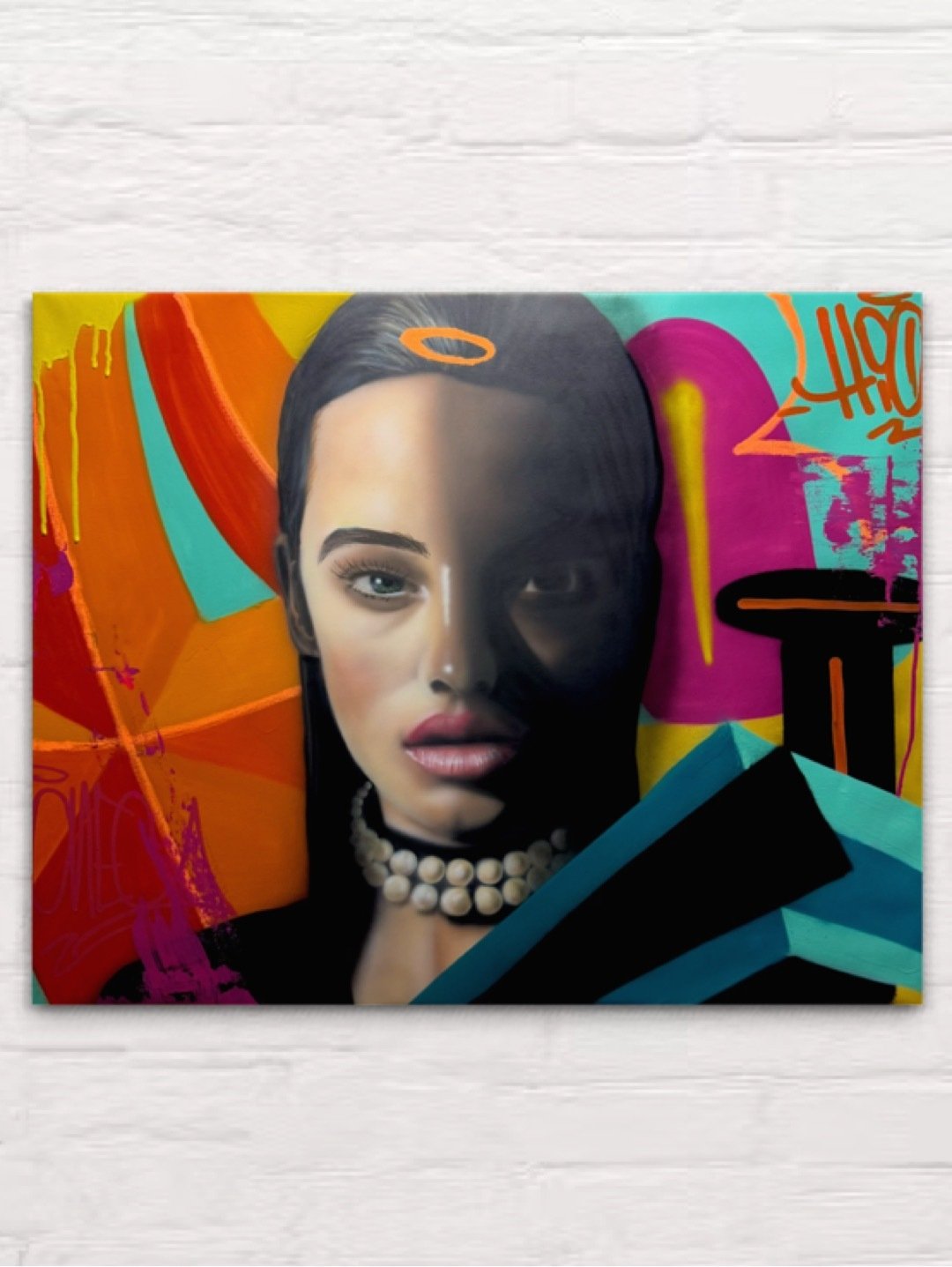 Two Worlds by Hiones — Original Artwork (80 × 100 cm)