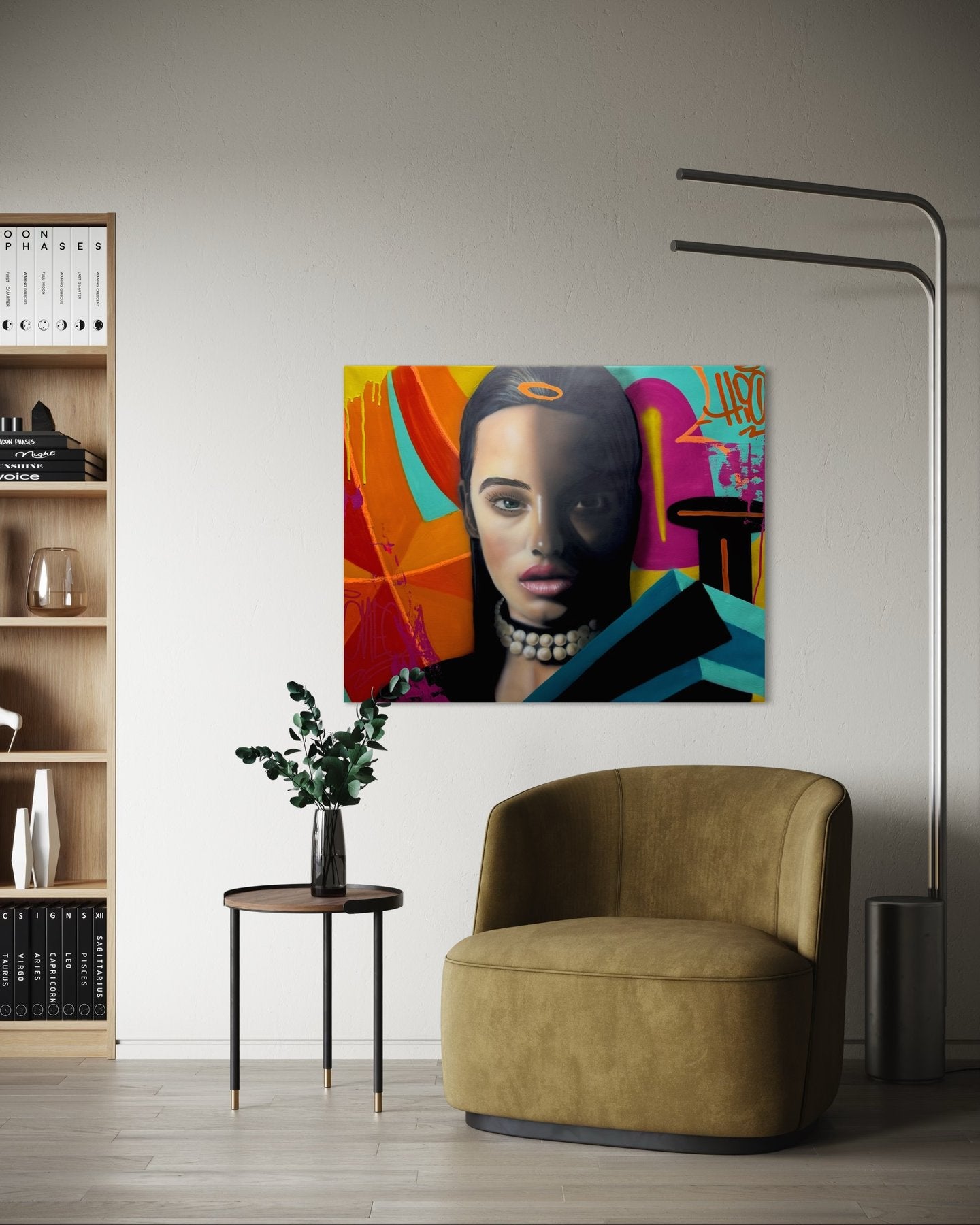 Two Worlds by Hiones — Original Artwork (80 × 100 cm)